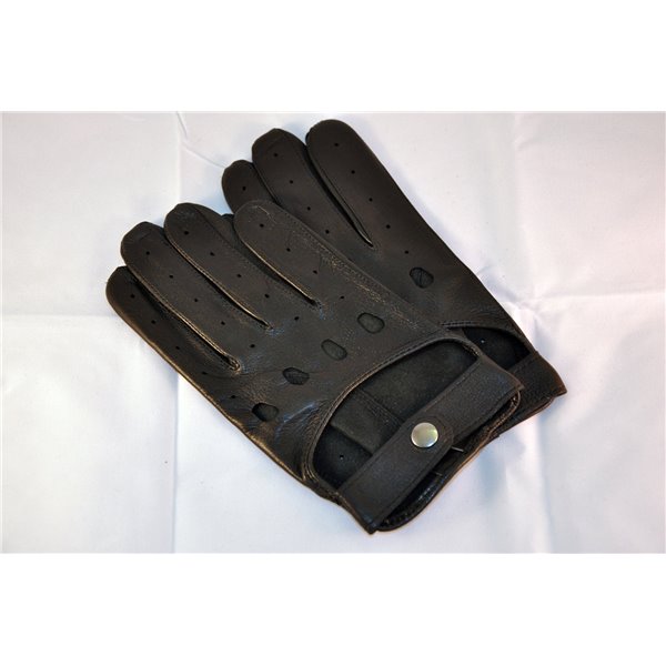 Rękawiczki skórzane krótkie czarne 23